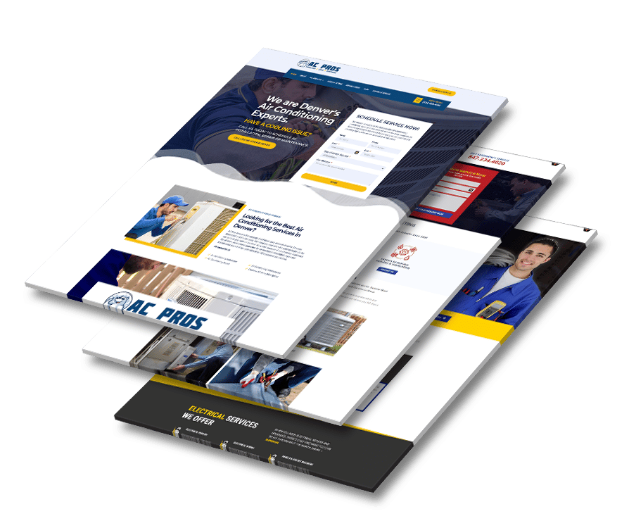 contractor landing pages