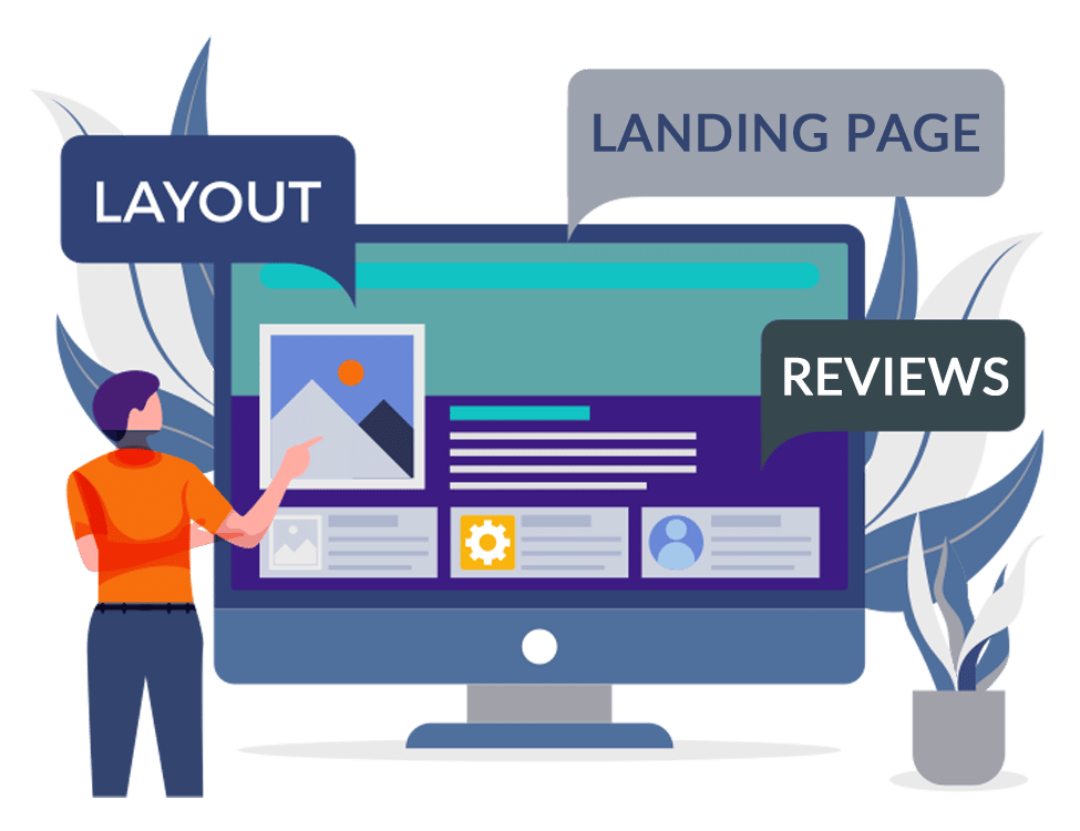 contractor landing page design